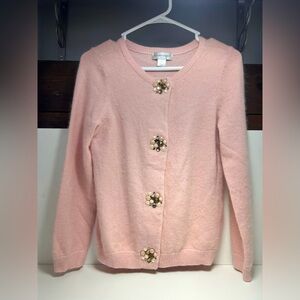 3/$25 Sale! Christopher & Banks Pink Cardigan Sweater Small Rabbit hair
